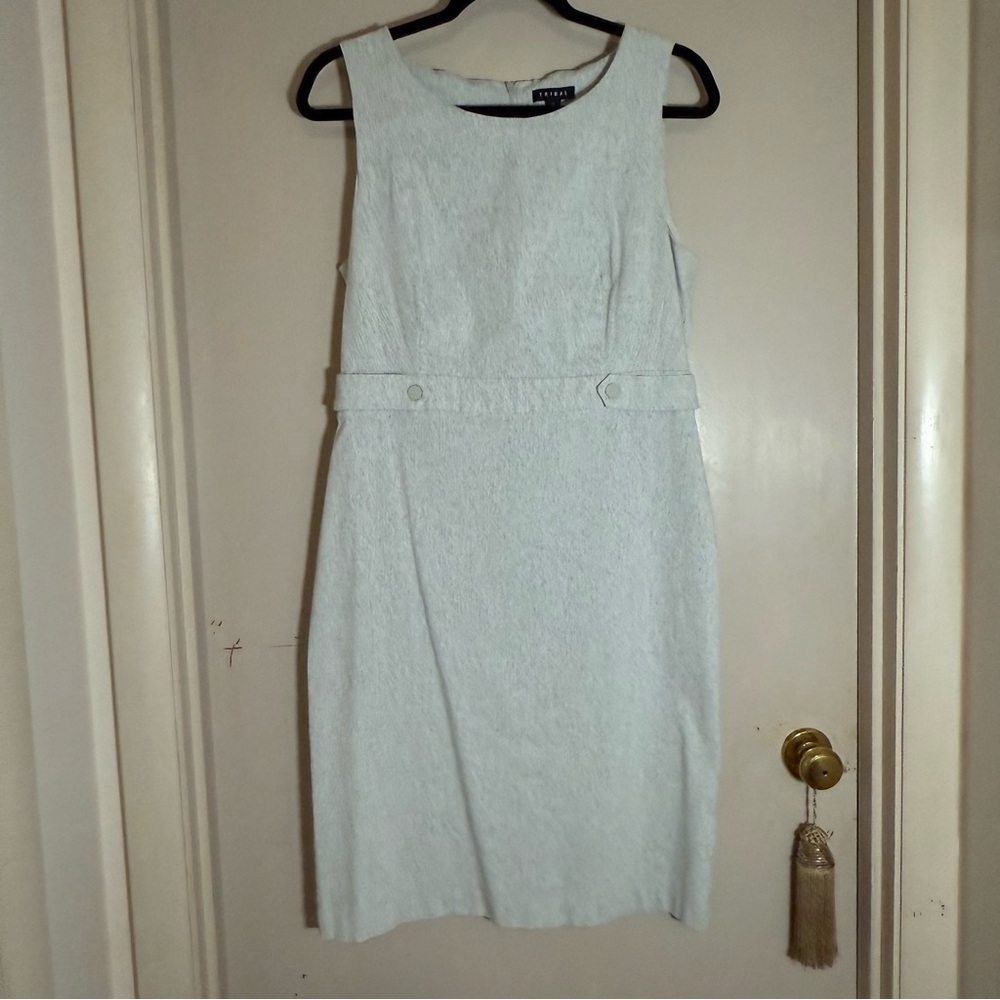 Tribal Gray Toned Business Casual Dress - Size 14